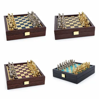 Schachspiel-Set Byzantinisches Reich mit Aufbewahrungsbox