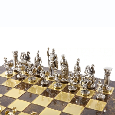 Schachspiel-Set der griechisch-römischen Periode in Silber und Gold – Bild 5