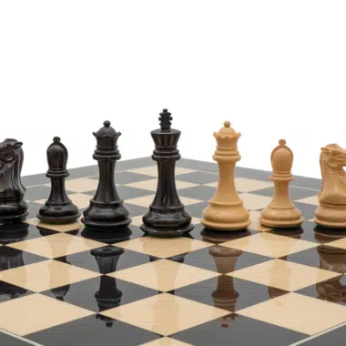 Ensemble d’échecs de compétition Staunton de luxe avec coffret