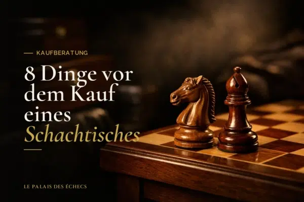 8 Dinge vor dem Kauf eines Schachtisches