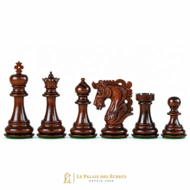 Staunton-Schachfiguren ganz aus schwarzem Holz, traditionelles und edles Design